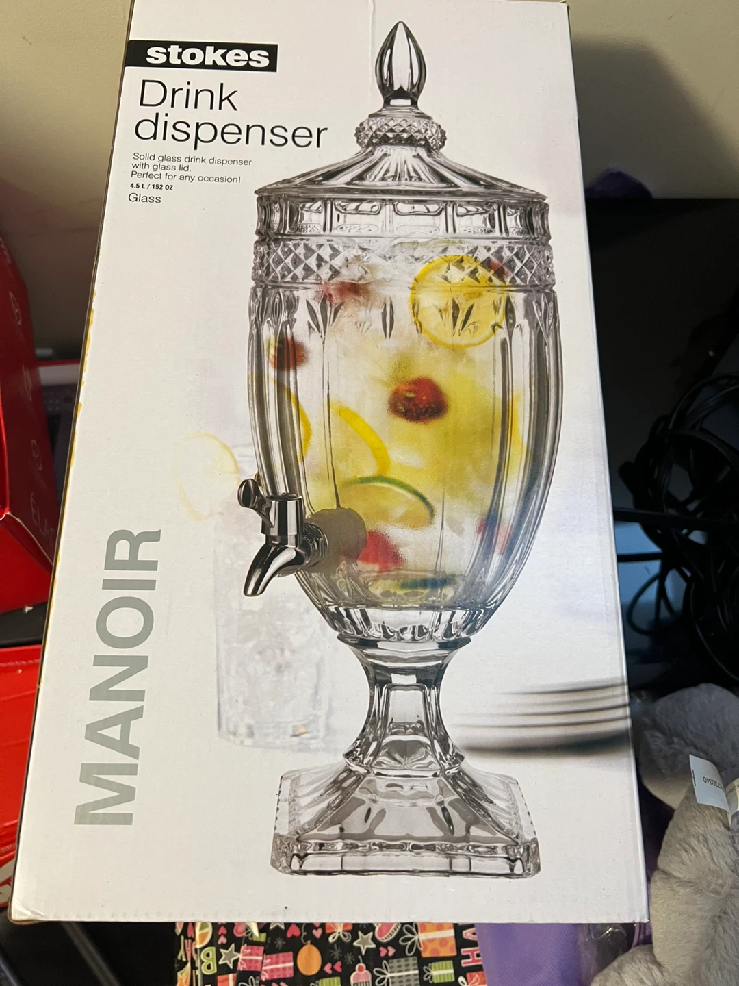Stokes Glass Drink Dispenser