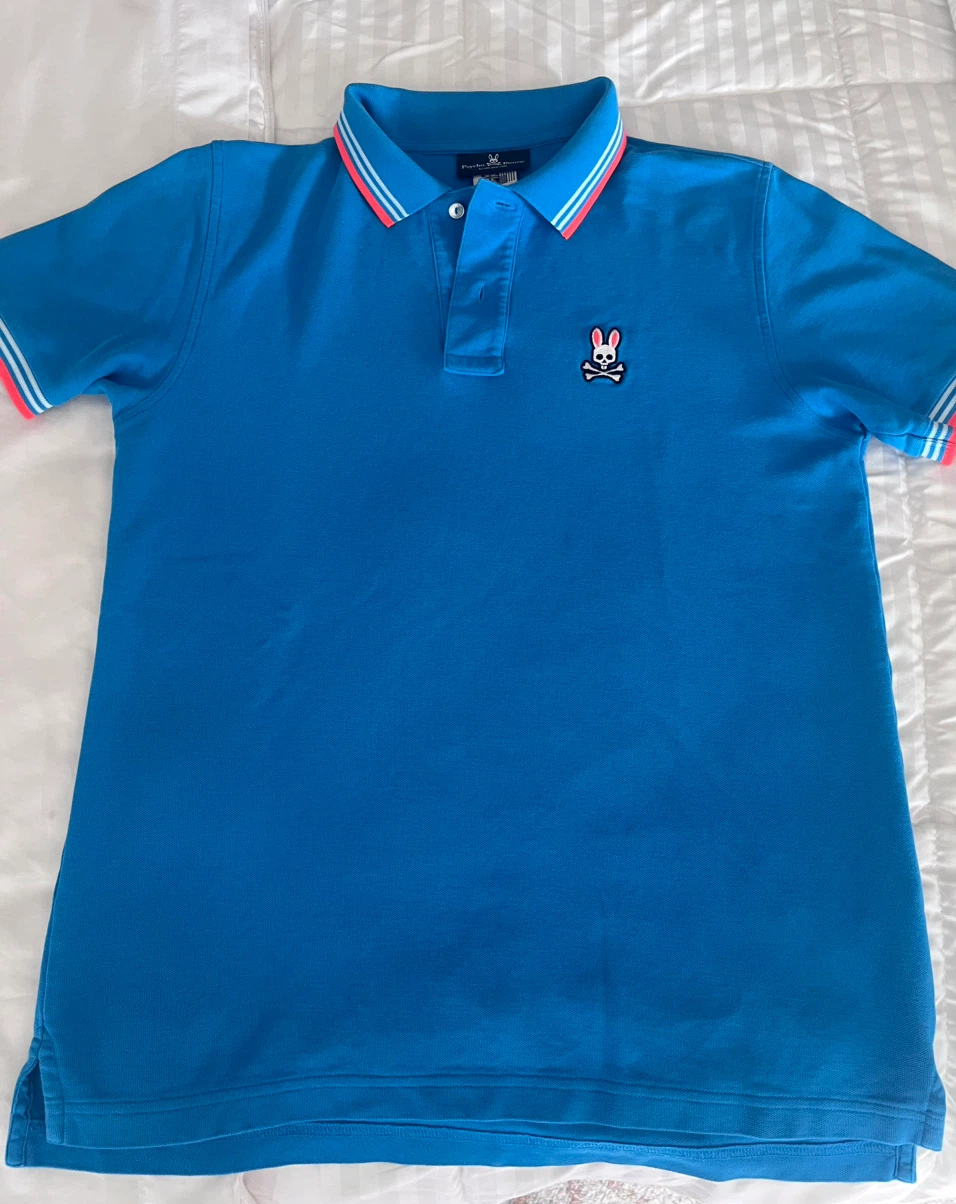 Psycho Bunny Blue Polo Shirt Size 5