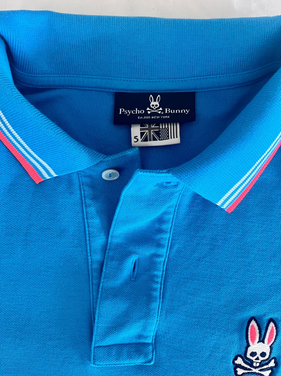 Psycho Bunny Blue Polo Shirt Size 5 - photo 2