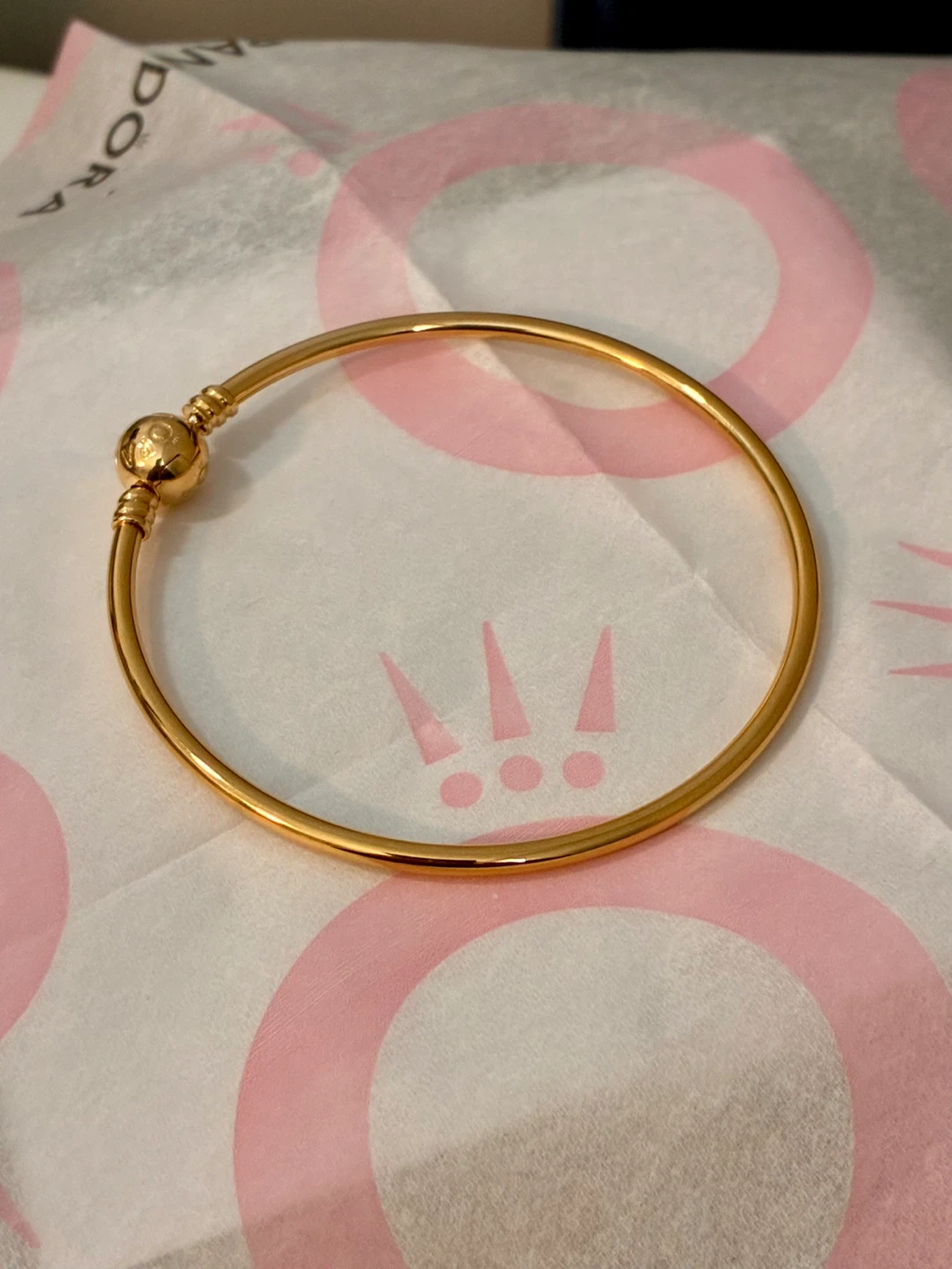 Authentic Pandora Solid Gold (G585) bangle