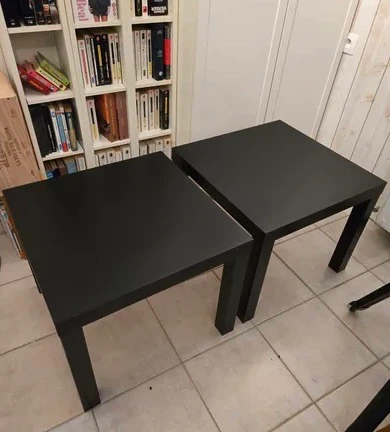 pair of IKEA LACK tables