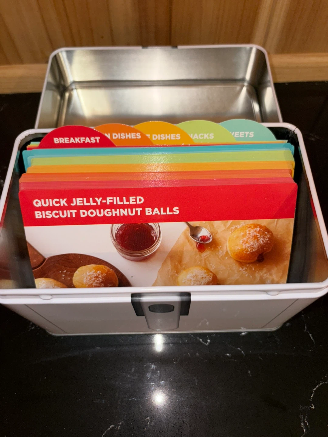 Air Fryer Recipe Card Collection Tin - photo 2