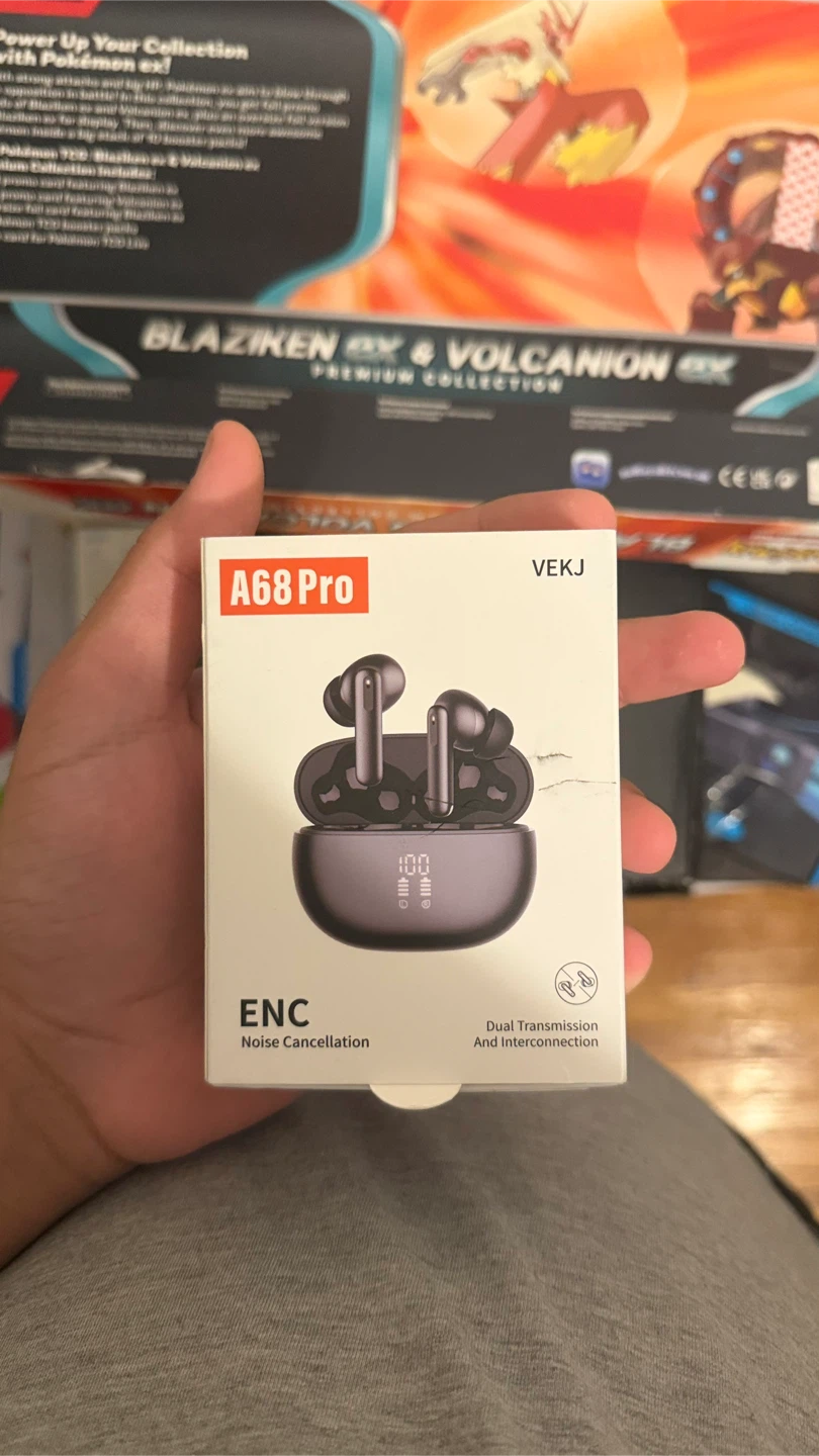 VEKJ A68 Pro Wireless Earbuds with Noise Cancellation