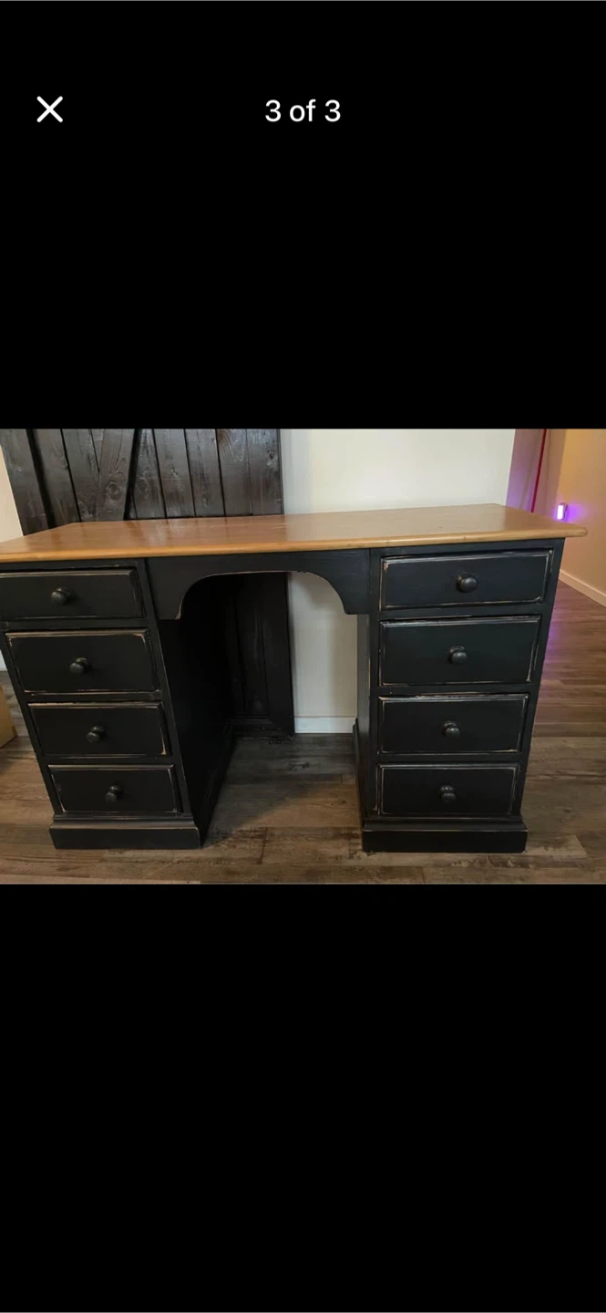 Farmhouse solid wood desk