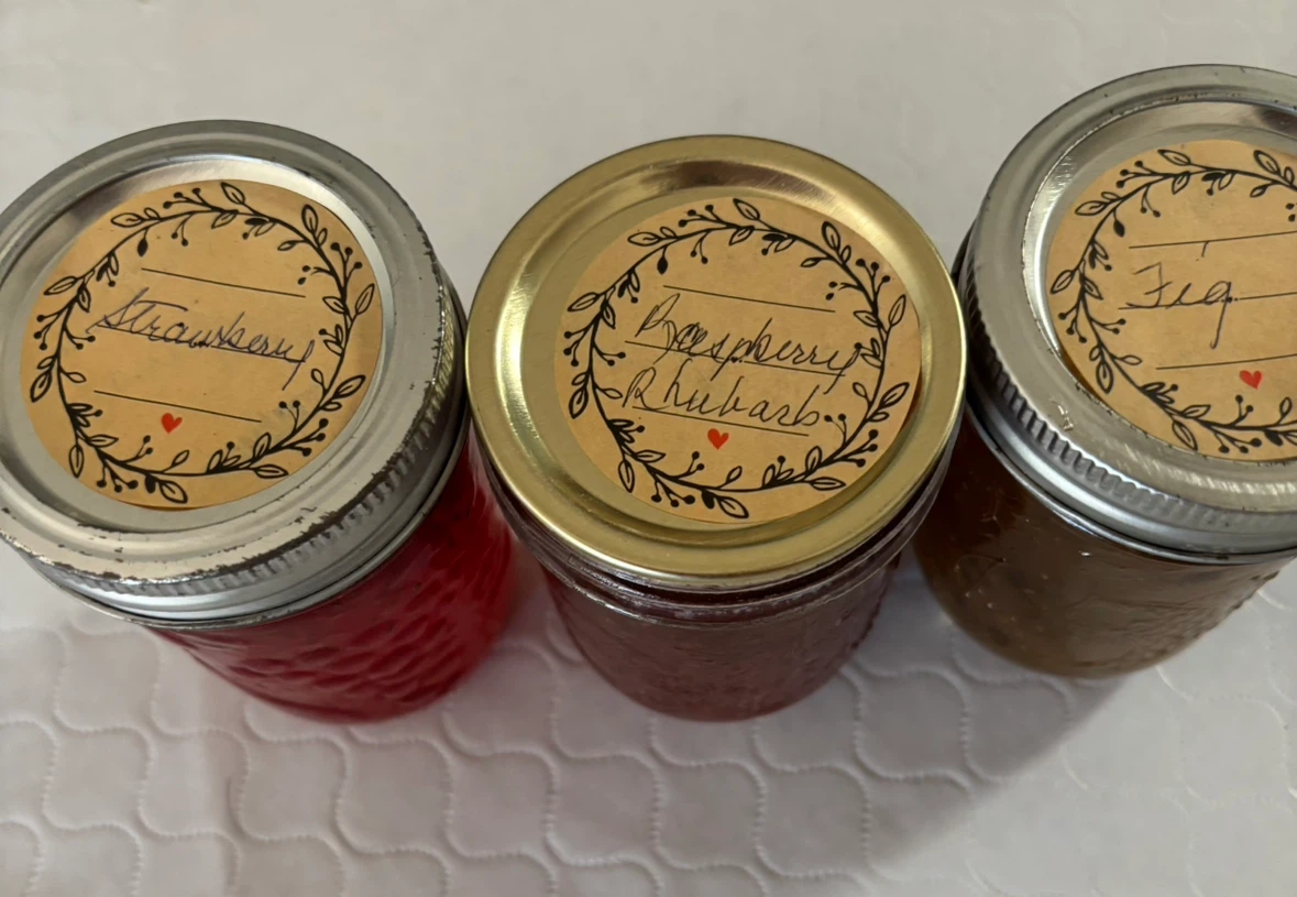 Homemade Jam - Strawberry, Raspberry Rhubarb, Fig