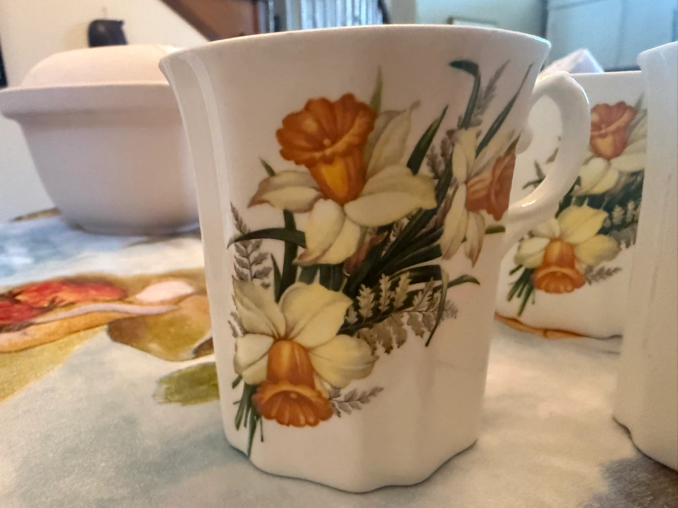 Set of 6 Floral Mugs