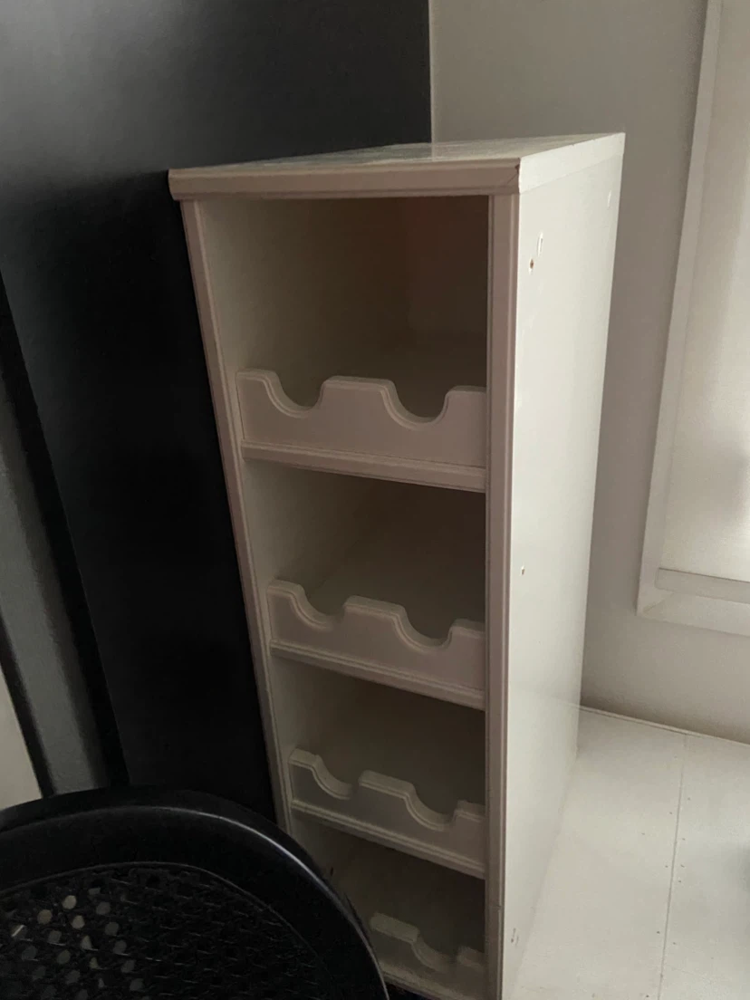 White Wine Rack Shelf