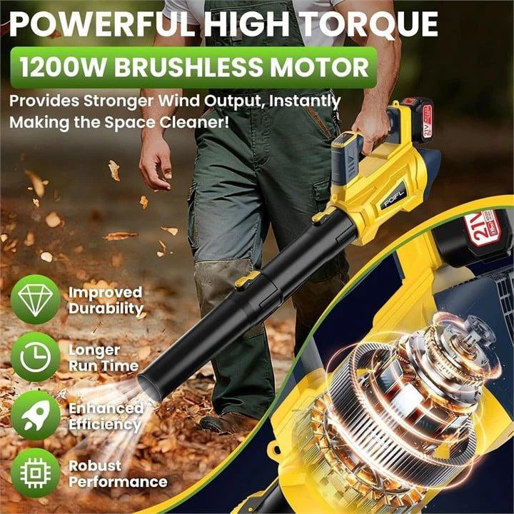 POIFL Cordless Brushless Leaf Blower