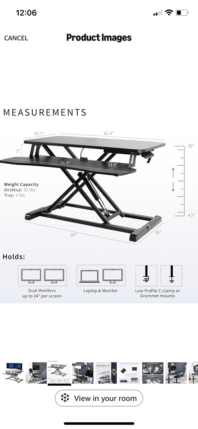 Adjustable Sit to Stand riser, great condition, barely used. - photo 3