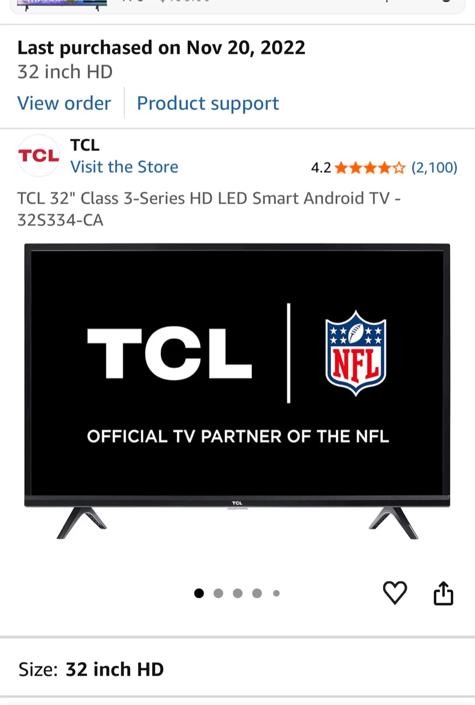 TCL 32" Class 3-Series HD LED Smart Android TV