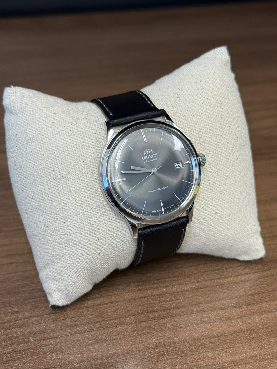 Orient Men’s Automatic Watch (Grey Sunburst Dial)