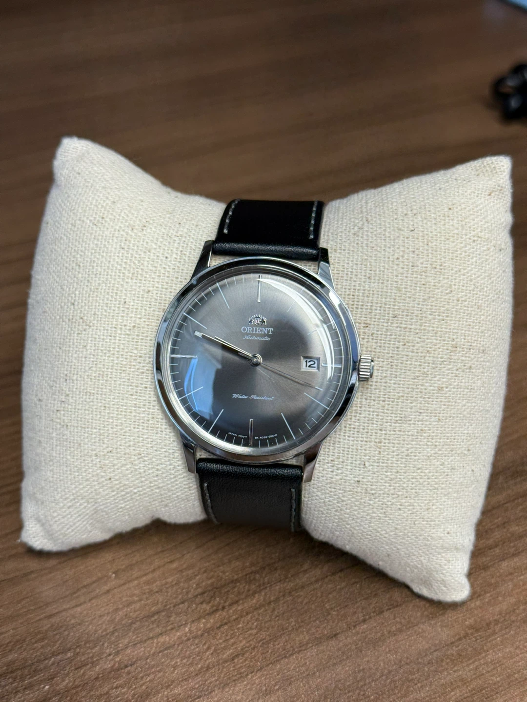 Orient Men’s Automatic Watch (Grey Sunburst Dial) - photo 4