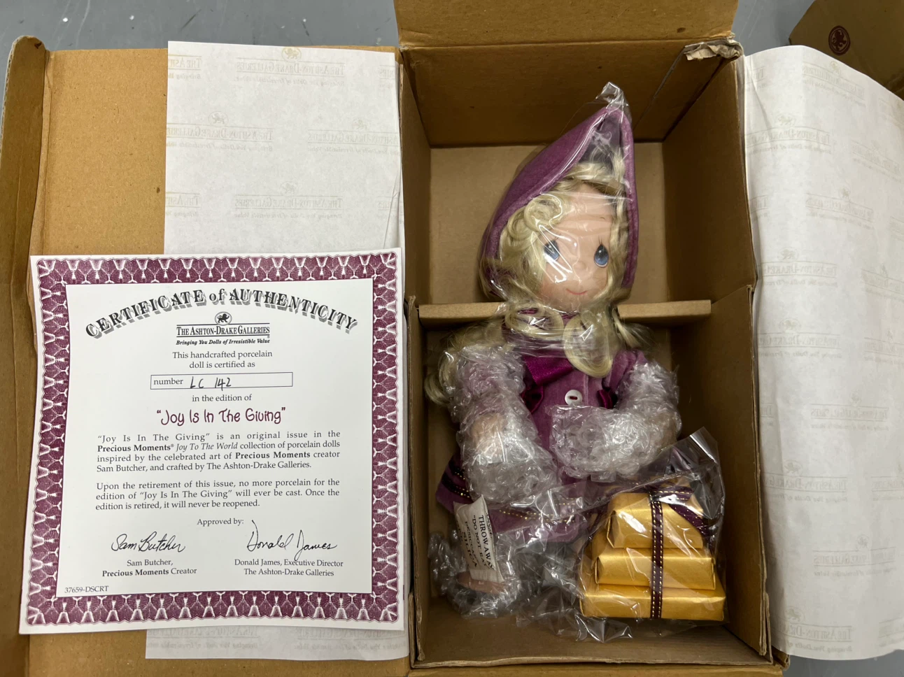 Precious Moments Joy To The World Doll Set Complete 4 Dolls
