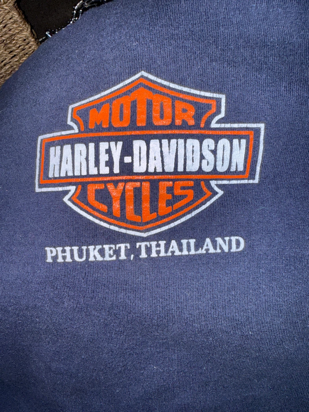Harley Davidson Phuket Thailand navy blue tshirt sz XL