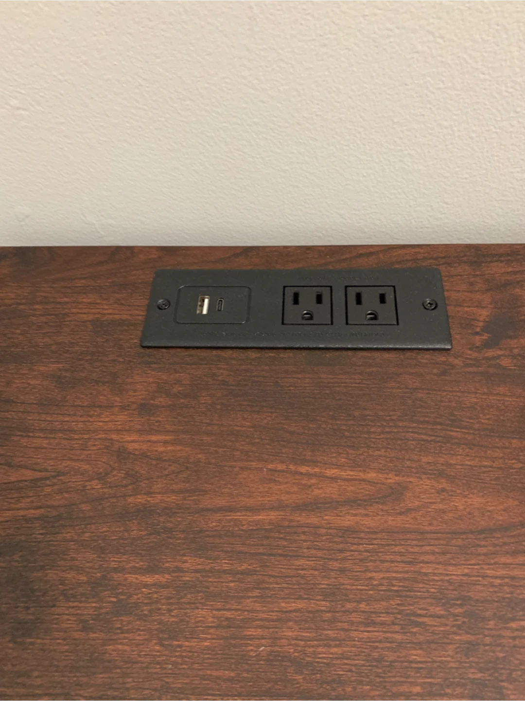 Mid-Century Style Nightstand with Cane Drawer - photo 3