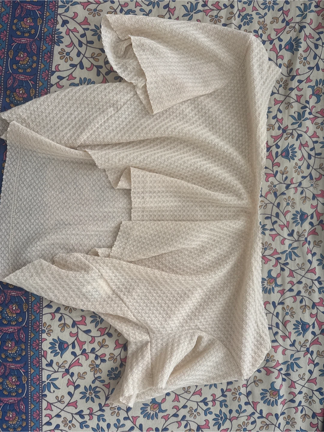 Cream Waffle Knit Top - photo 2