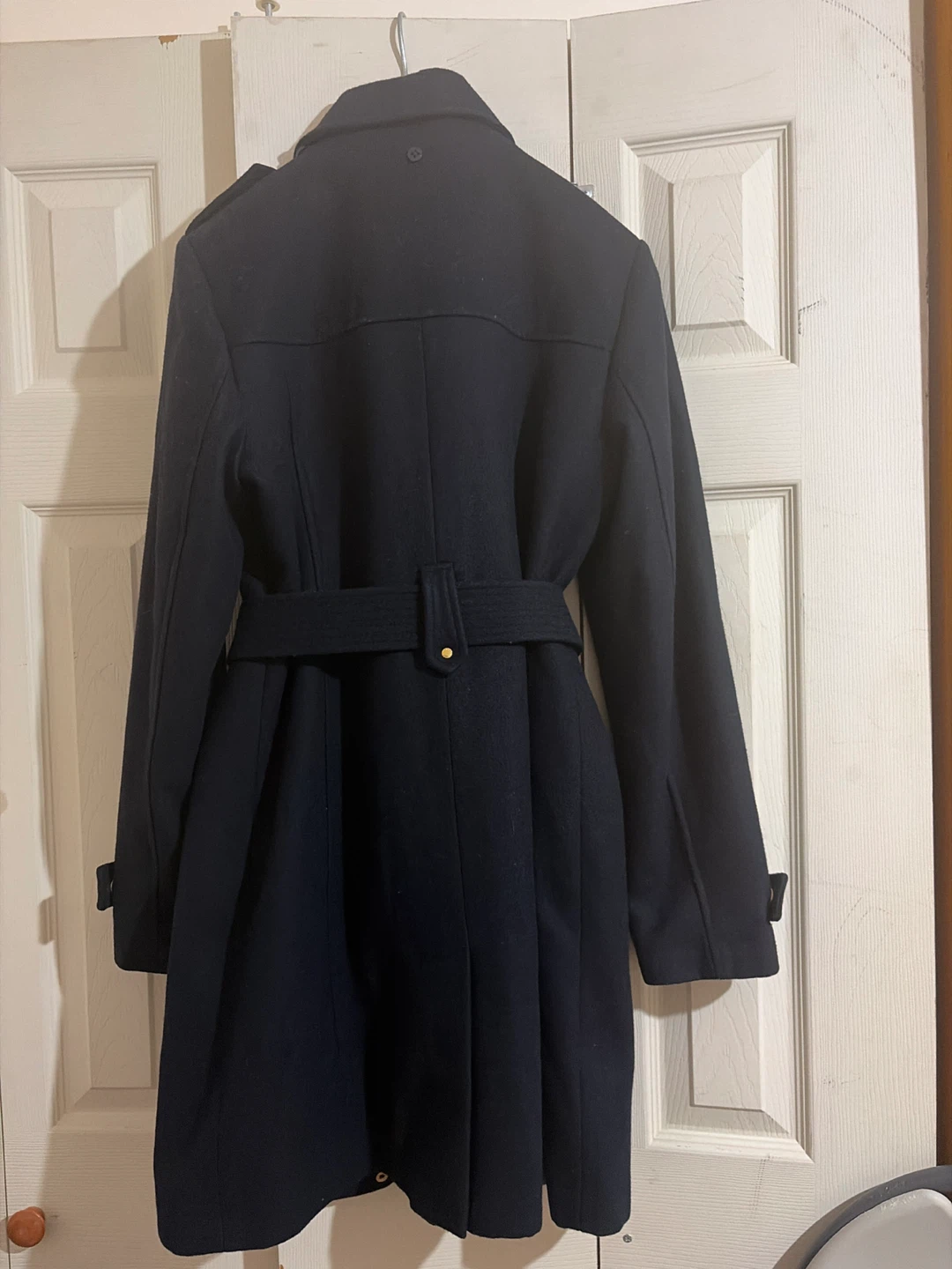Michael Kors Navy Blue Belted Coat - photo 2