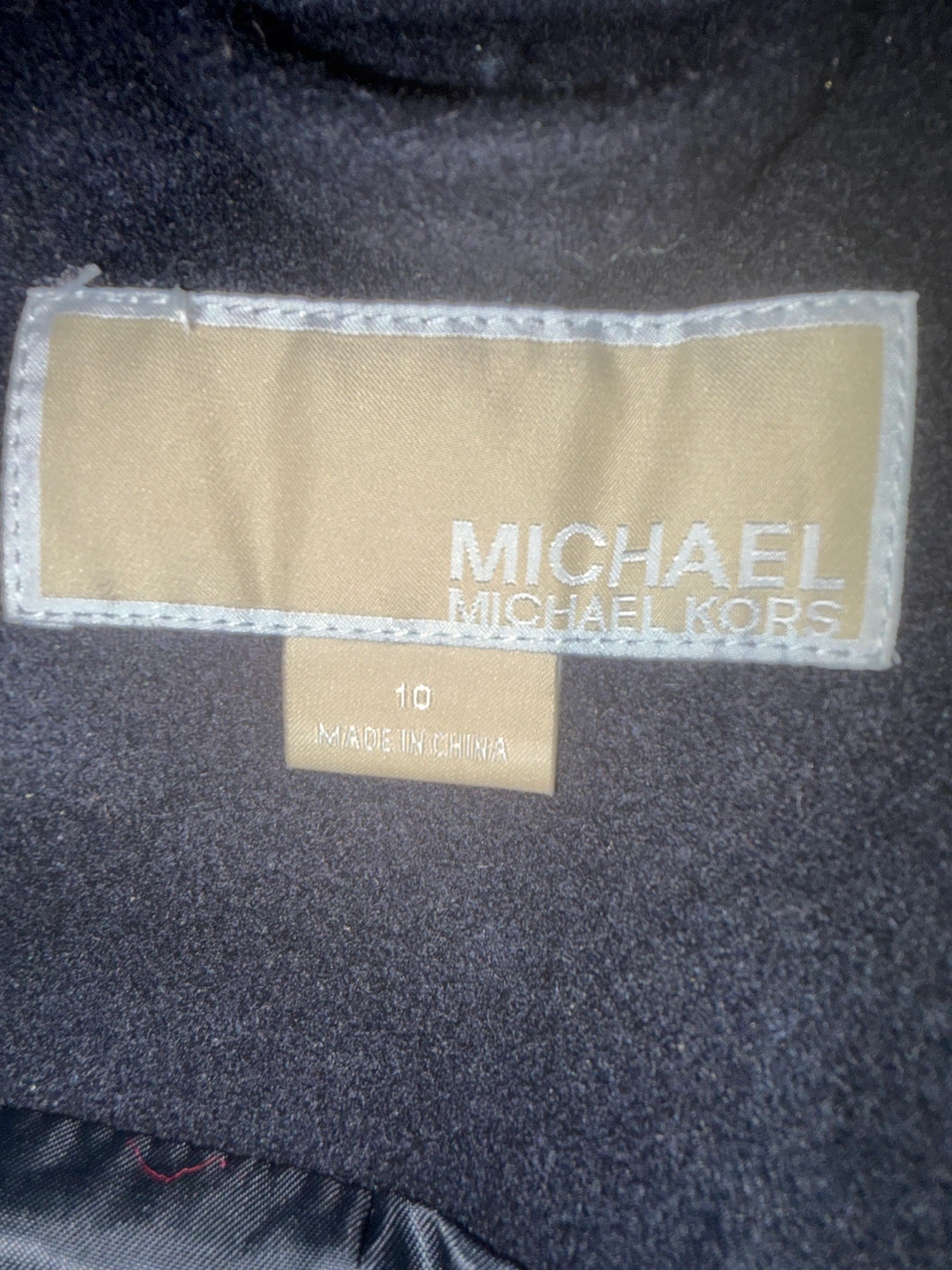 Michael Kors Navy Blue Belted Coat - photo 3