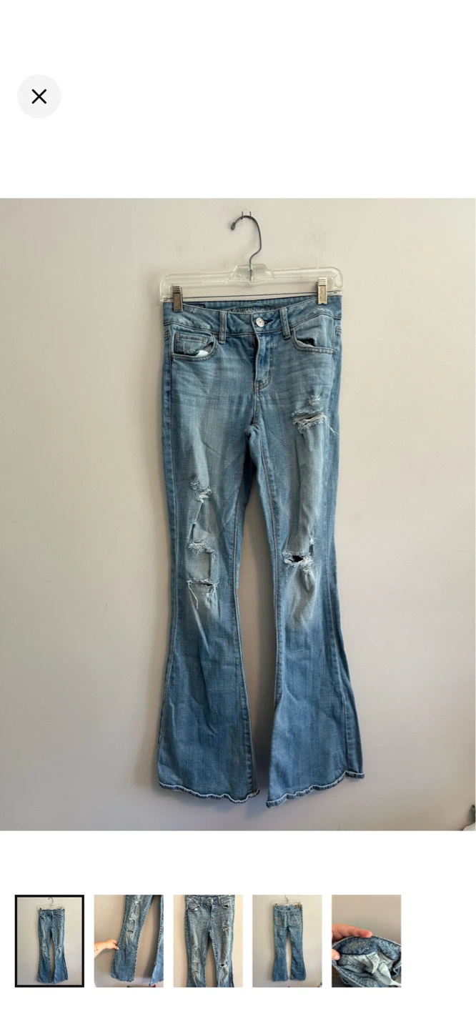 American Eagle Outfitters Hi-Rise Artist Stretch Flare Jeans