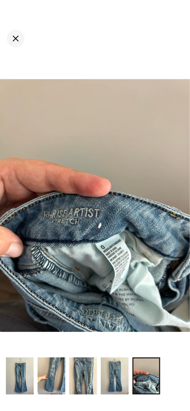 American Eagle Outfitters Hi-Rise Artist Stretch Flare Jeans - photo 5