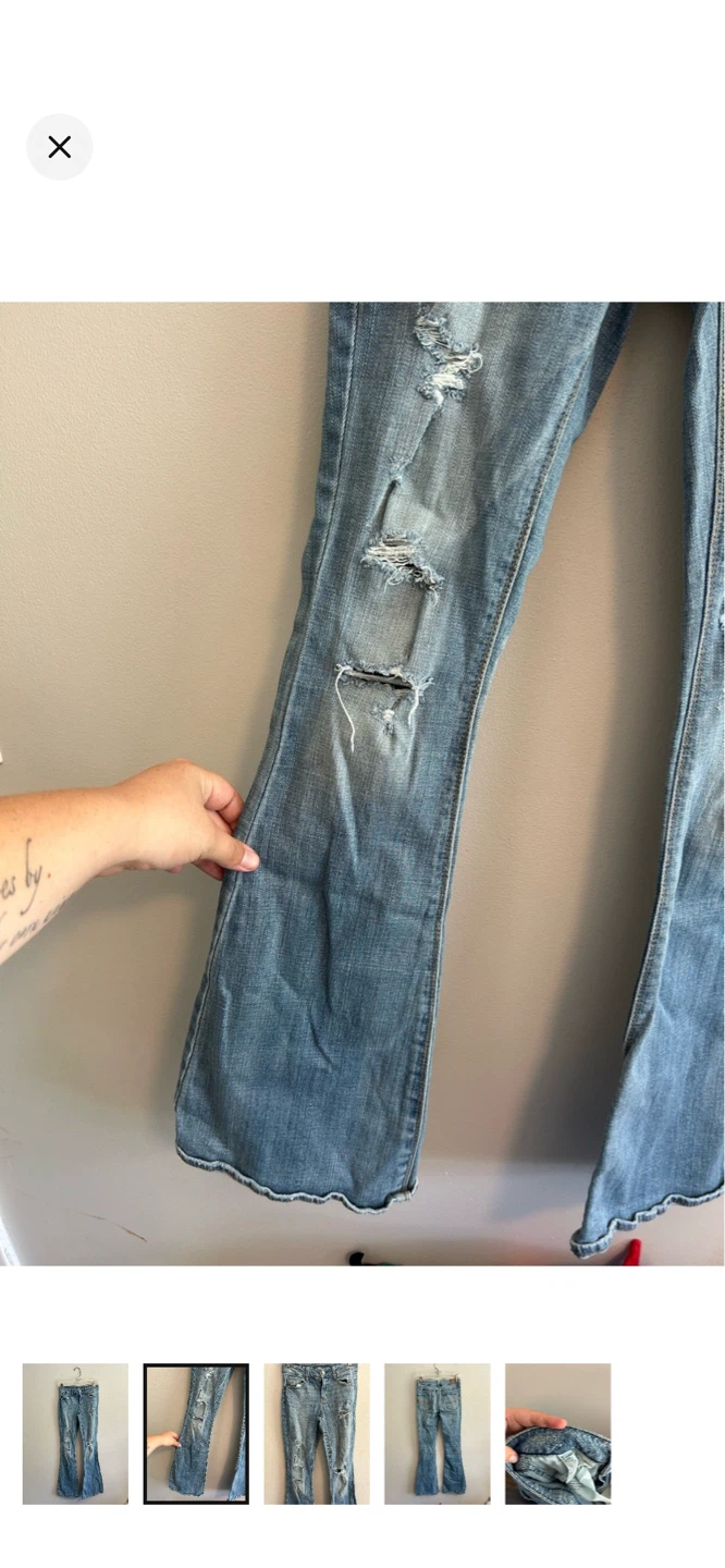 American Eagle Outfitters Hi-Rise Artist Stretch Flare Jeans - photo 2