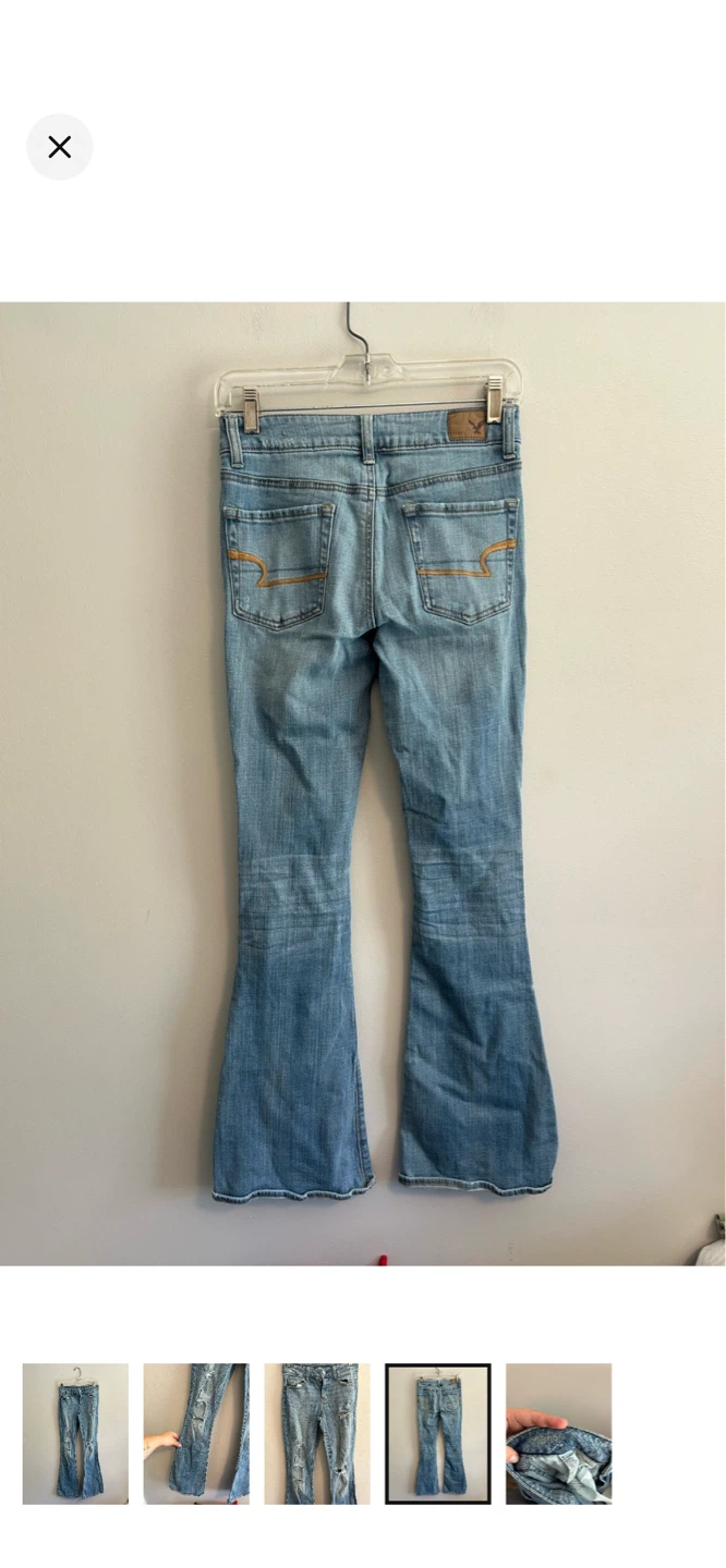American Eagle Outfitters Hi-Rise Artist Stretch Flare Jeans - photo 4