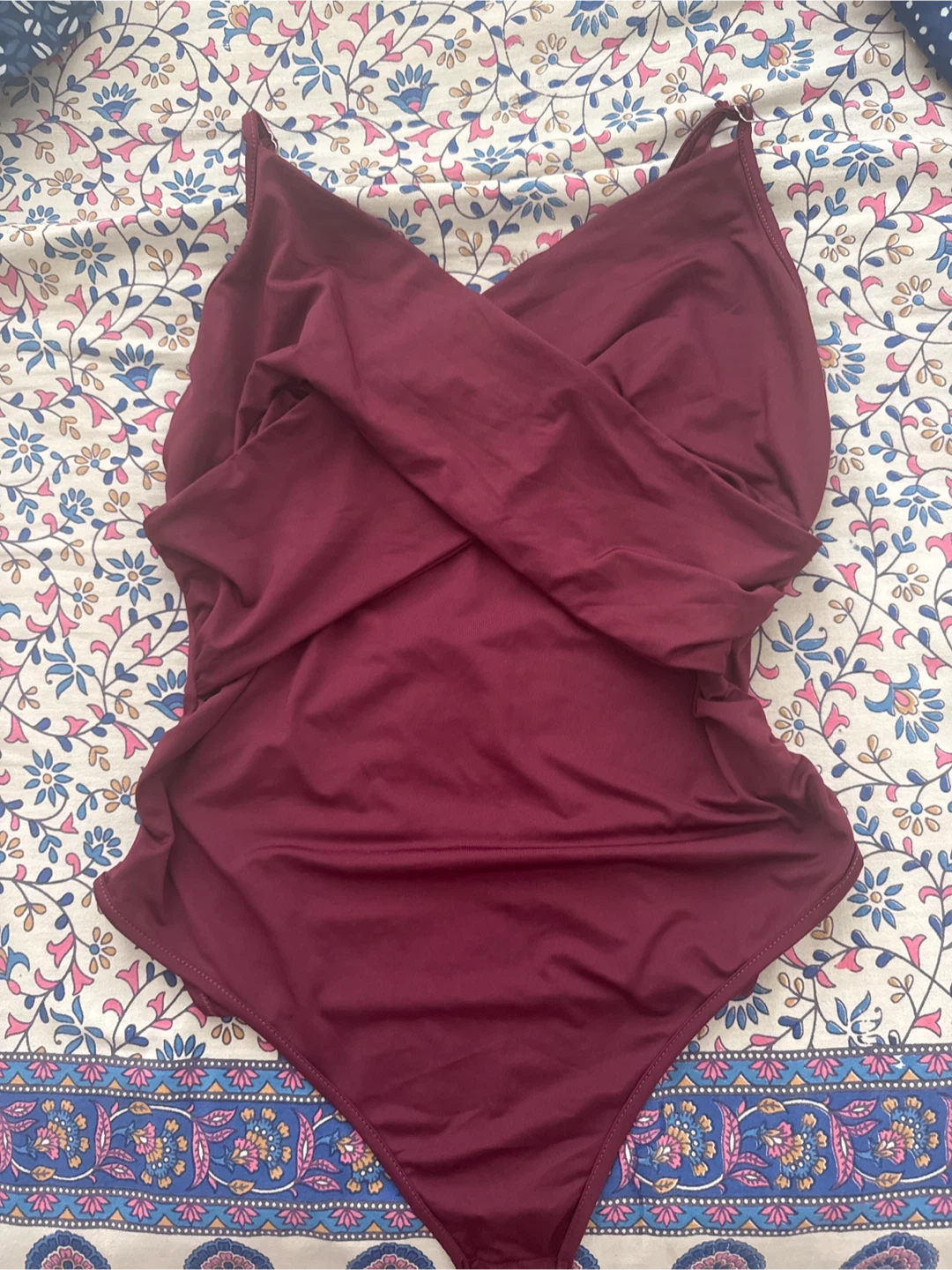 Maroon One-Piece Swimsuit
