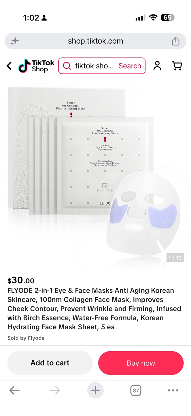 2-in-1 Eye & Face Masks Anti Aging Korean Skincare - photo 3
