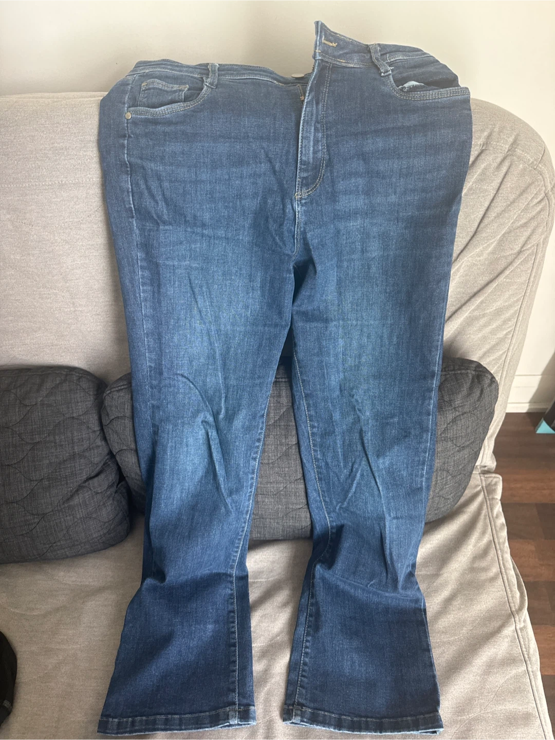 KRAUS JEANS Flared Blue Denim Jeans