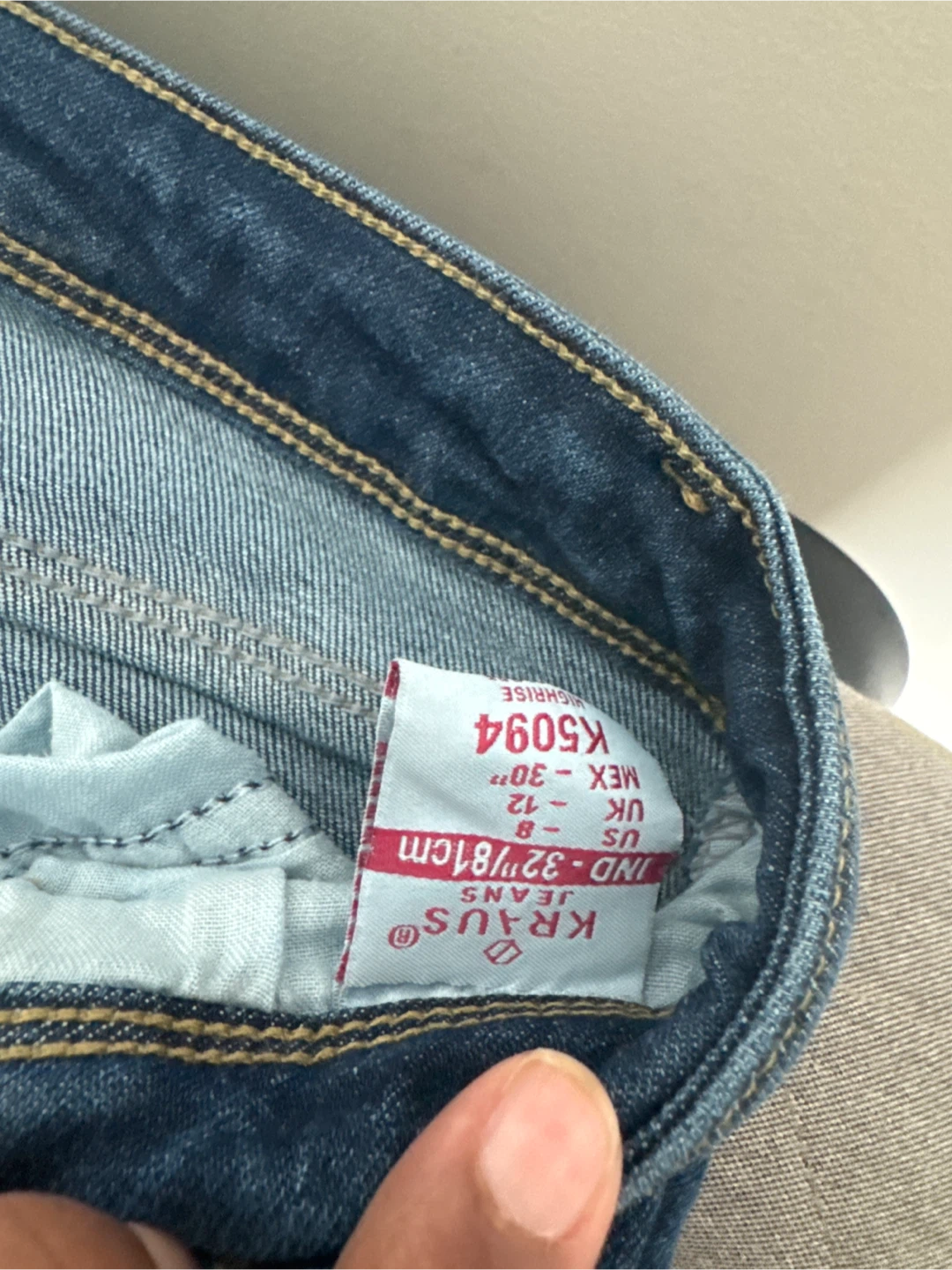 KRAUS JEANS Flared Blue Denim Jeans - photo 2