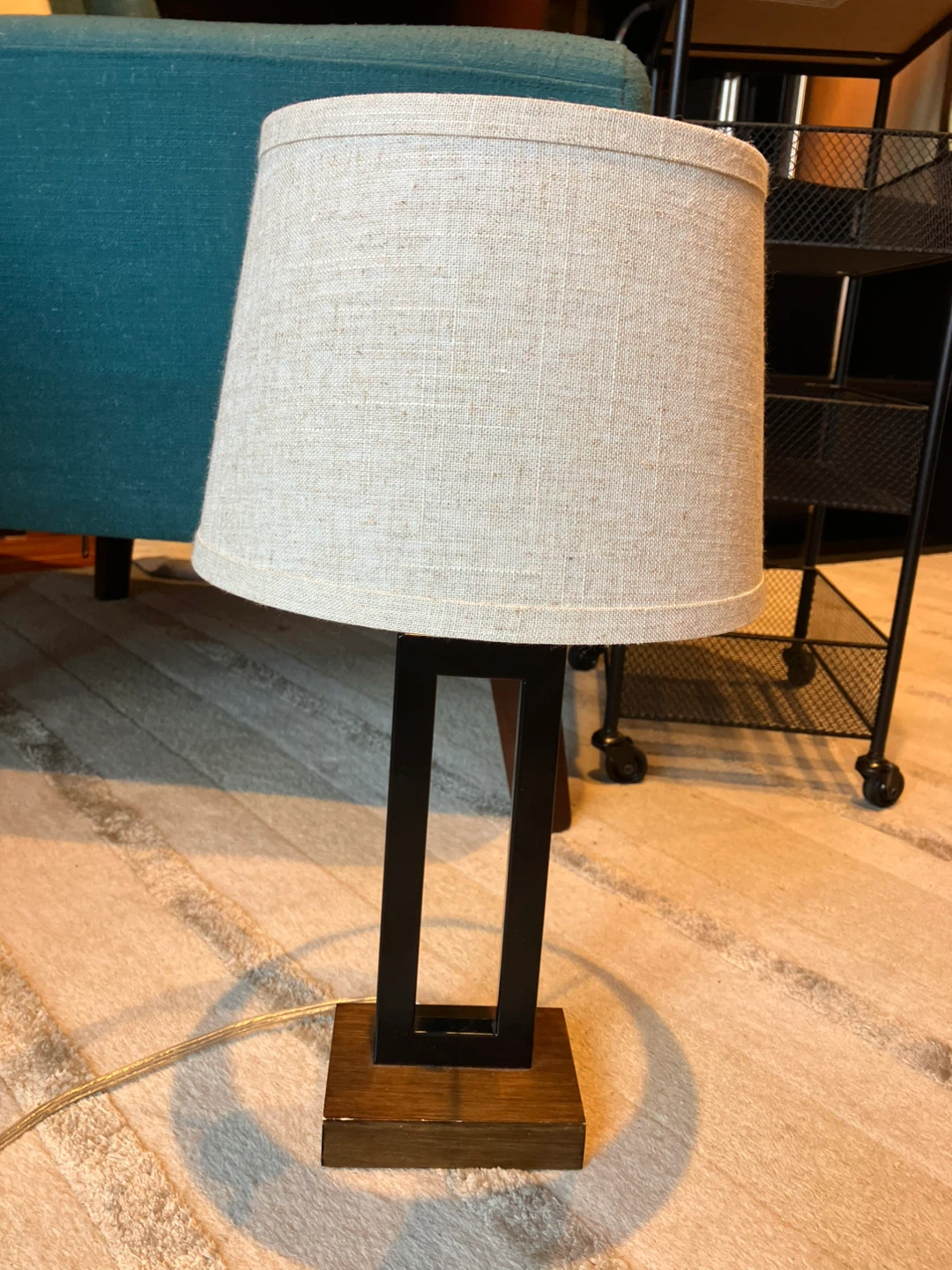 Table Lamp with Fabric Shade