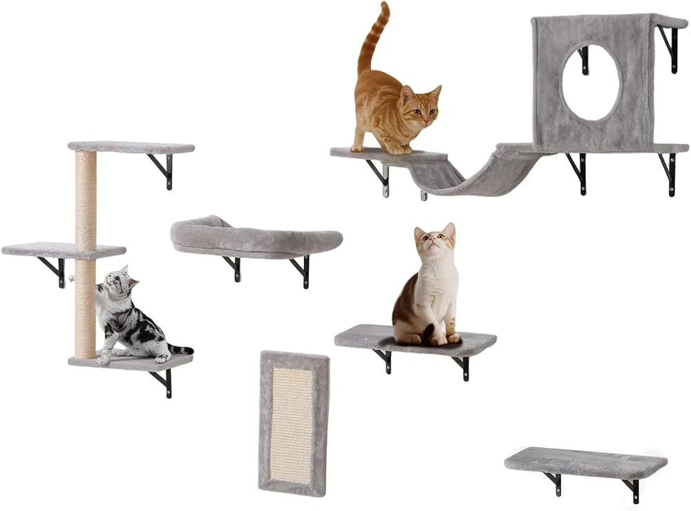 Wall Mounted Cat Shelves Set CaT Tree