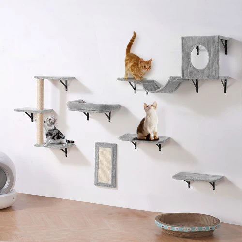 Wall Mounted Cat Shelves Set CaT Tree - photo 5