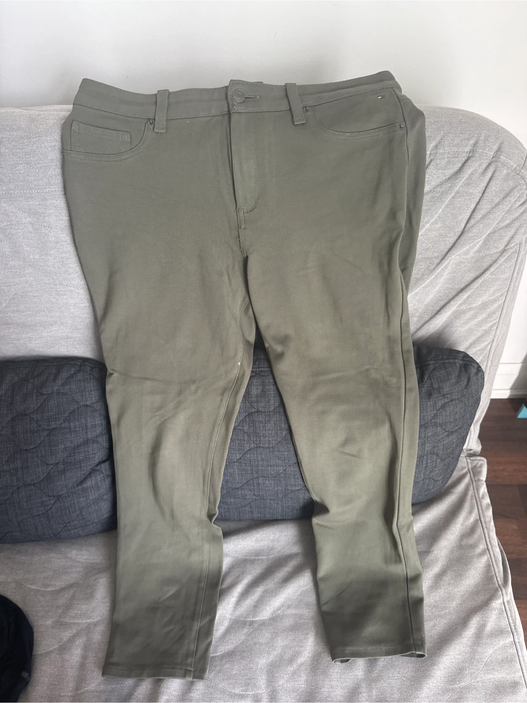 Tommy Hilfiger Women's Chino Pants Olive Green Size 10