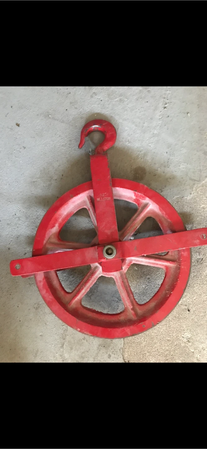 Red Heavy Duty Pulley