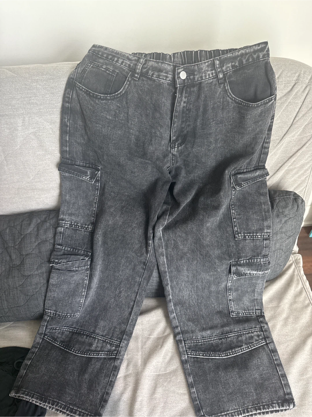 SHEIN Curve Cargo Jeans Size 1XL
