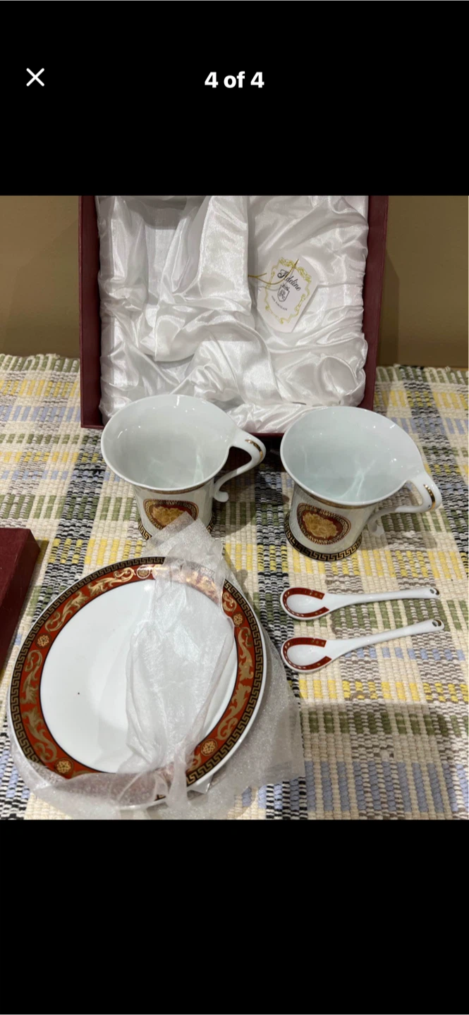 Adeline Fine Porcelain Teacup and Saucer Set - photo 3