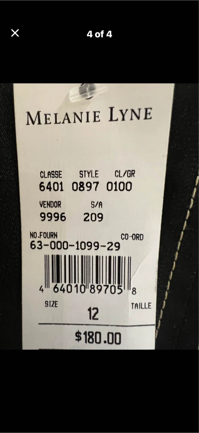 Melanie Lyne Black Sleeveless Dress with Belt Size 12 - photo 4