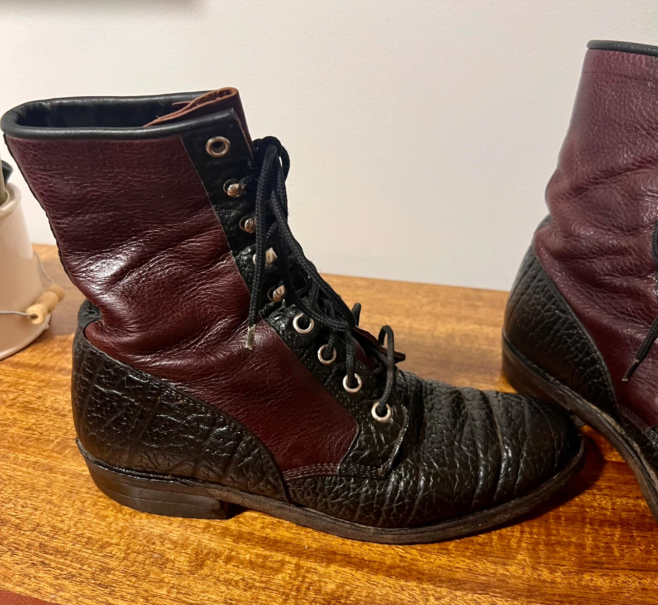 Women's Leather Lace-Up Ropers/Boots - photo 2