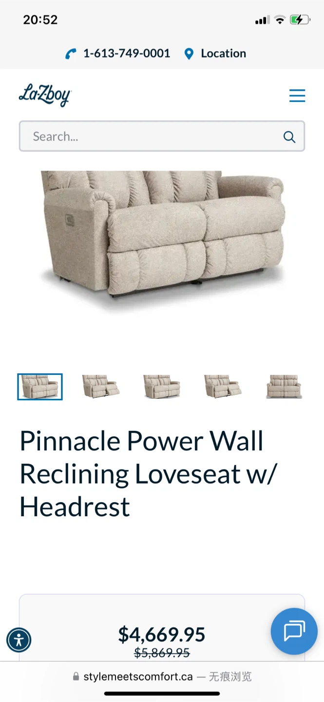 La-Z-Boy Pinnacle Power Reclining Loveseat Set (CAN DELIVER) - photo 3