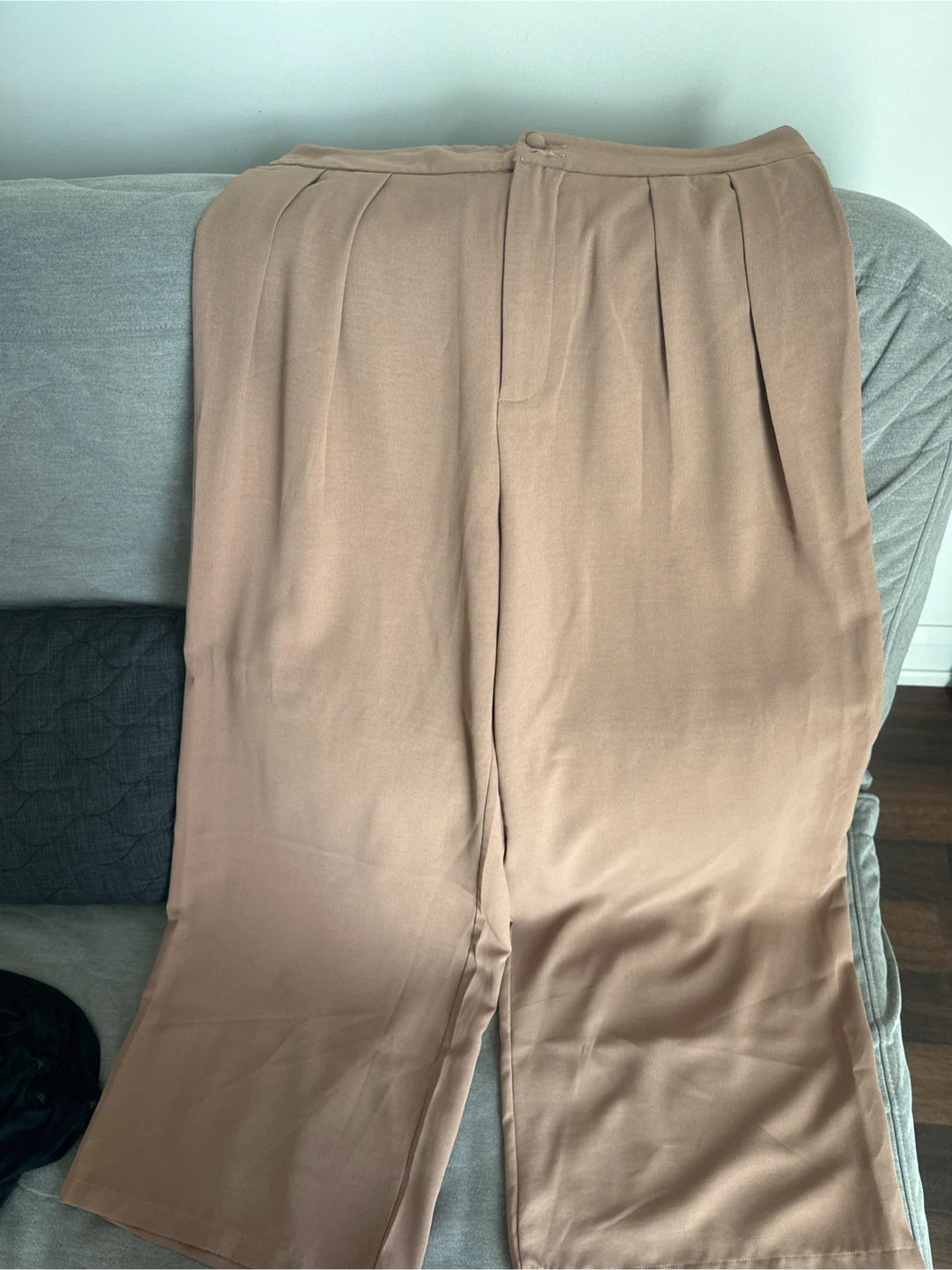 Wide Leg Pleated Trousers - photo 3