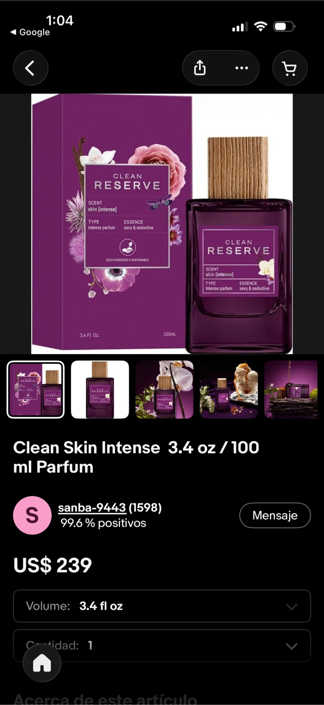 Clean Reserve Skin Intense Eau de Parfum 3.4 oz - photo 2
