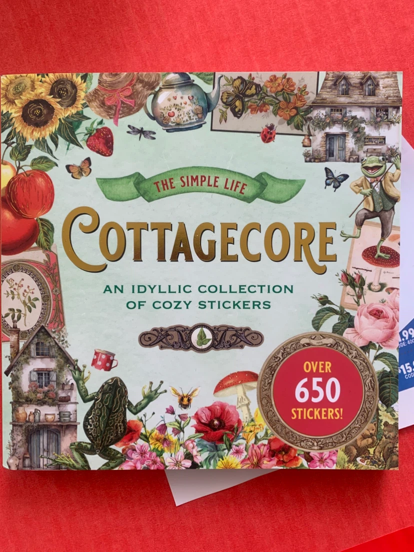 Brand new cottage core stickerbook