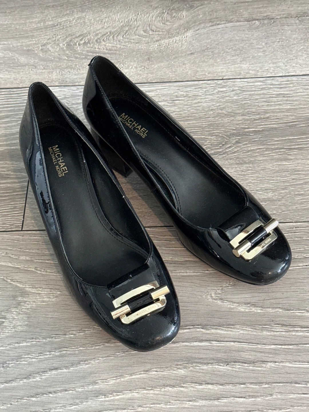 Michael Kors Black Leather Heels