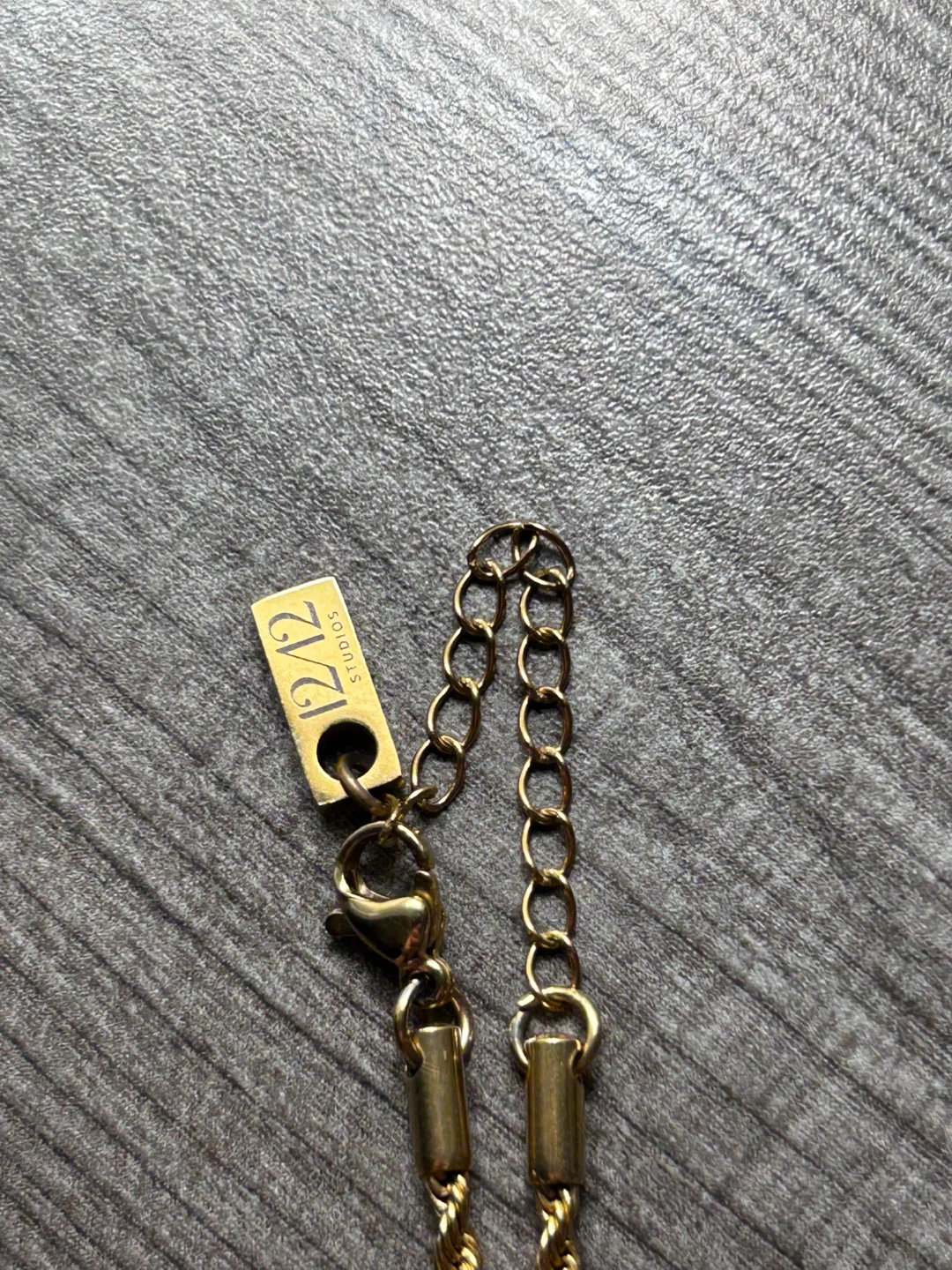 12/12 Studios Reel You In Rope Necklace 18k platted - photo 3