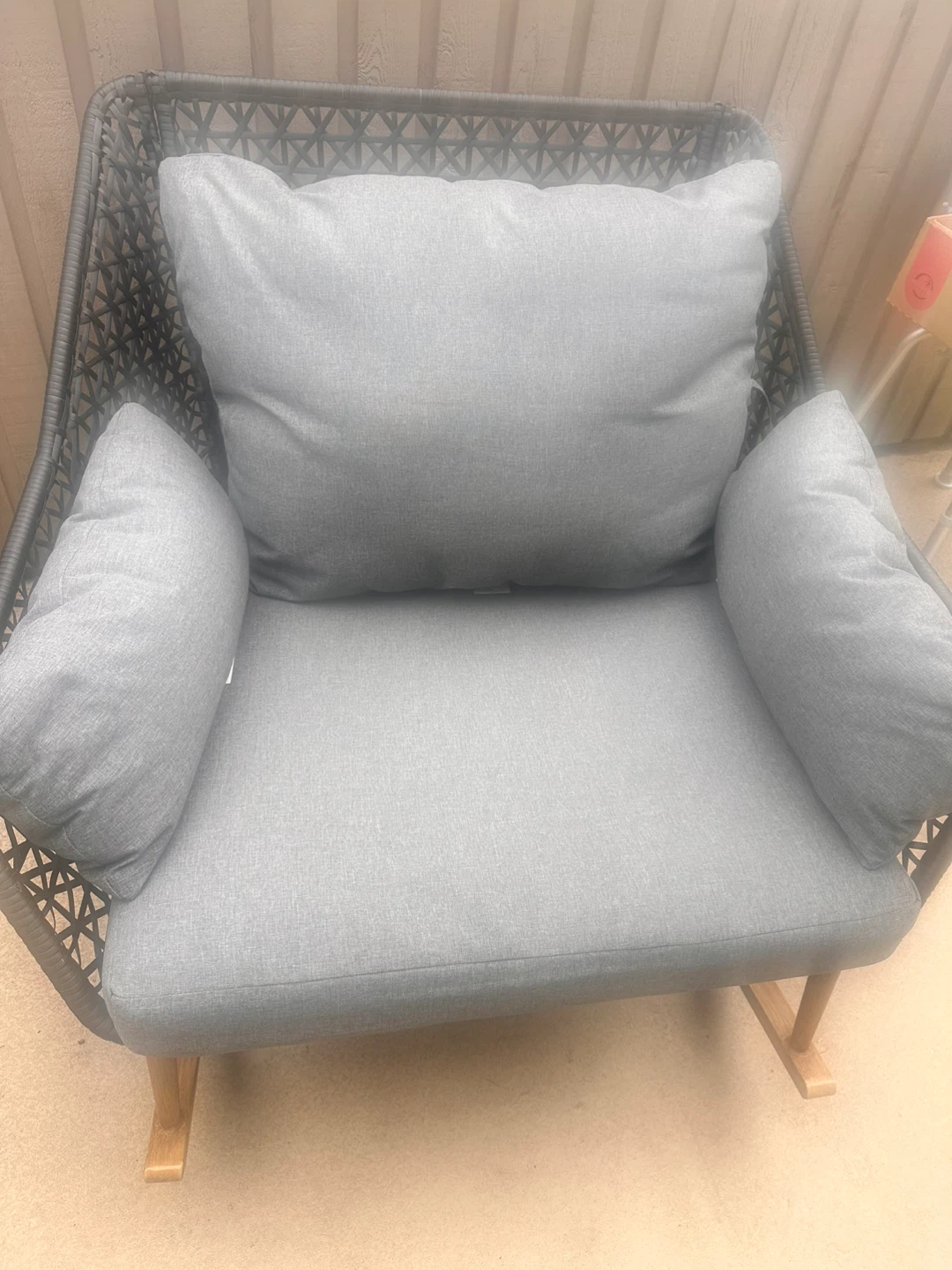 Grey Rocking Chair - photo 2