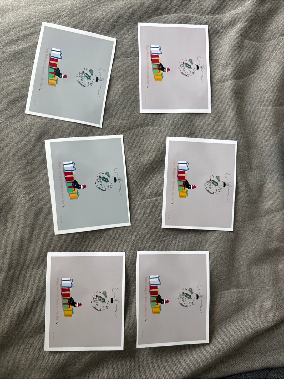 Happy Holidays & Cheers to a New Year Cards (Set of 6)