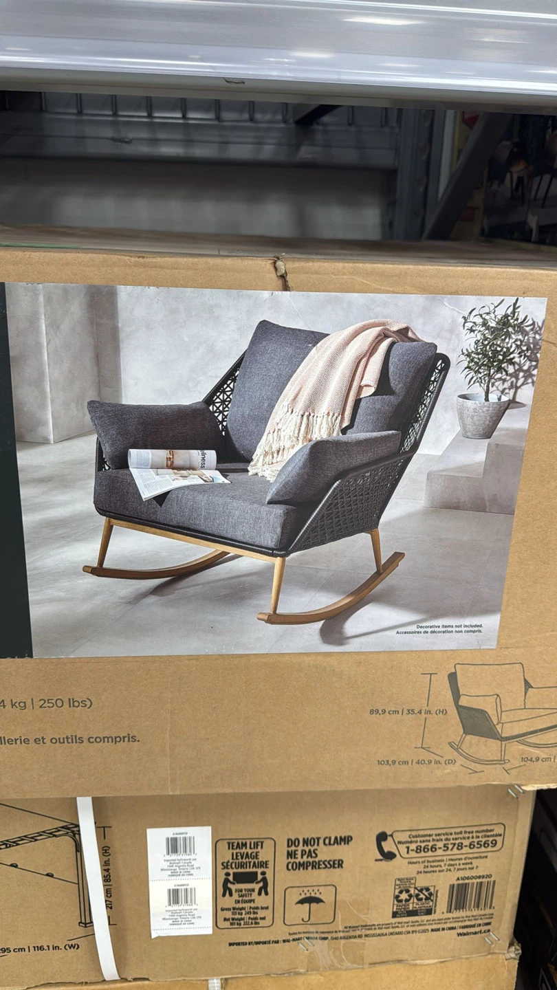 Grey Rocking Chair - photo 3