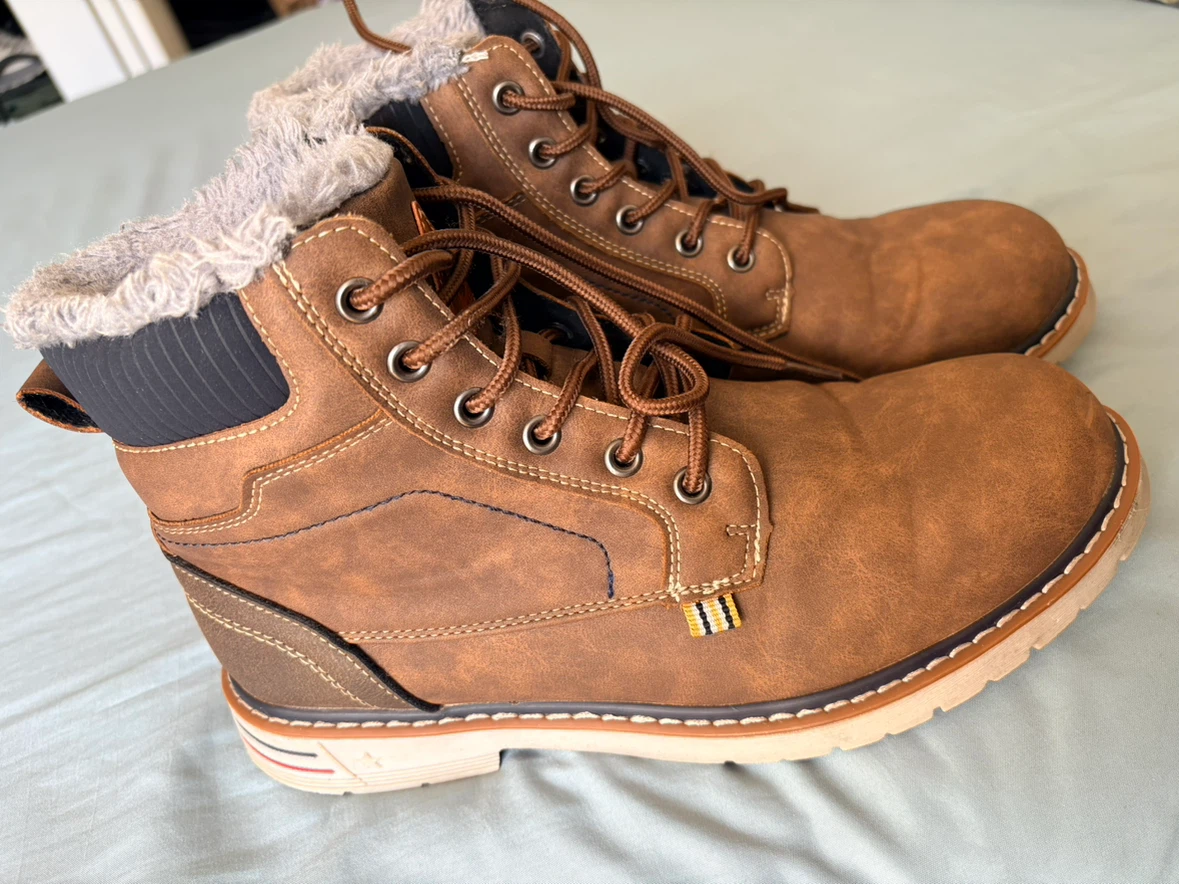 Mishansha Brown Faux Fur Lined Winter Boots - photo 2