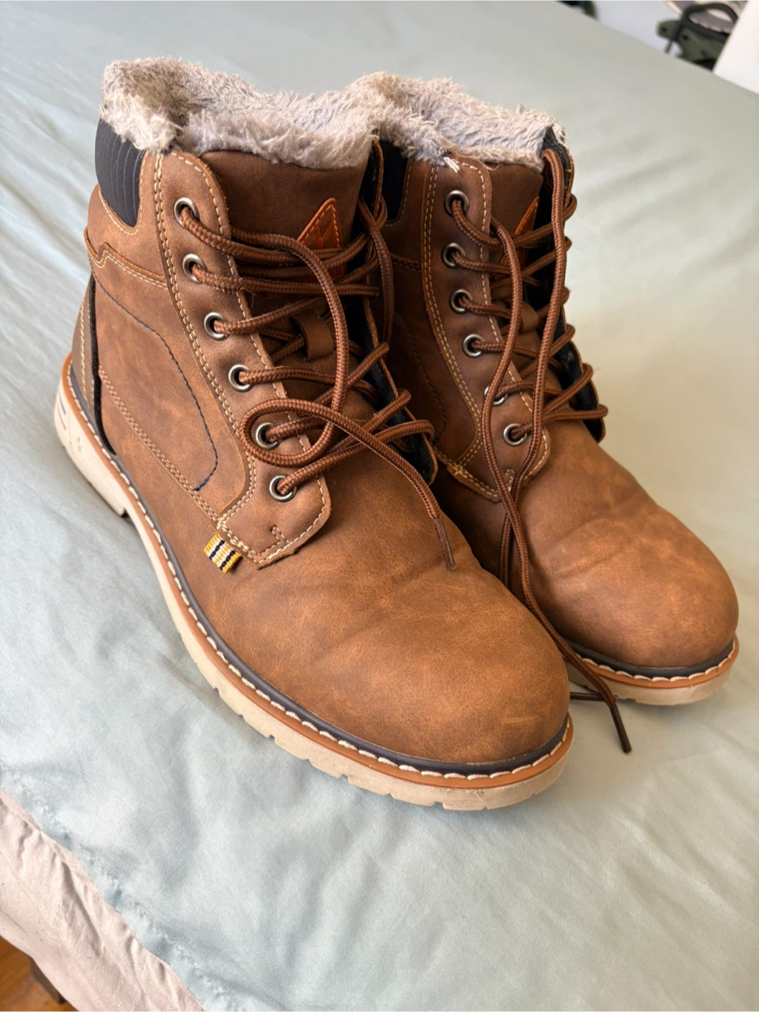 Mishansha Brown Faux Fur Lined Winter Boots - photo 3